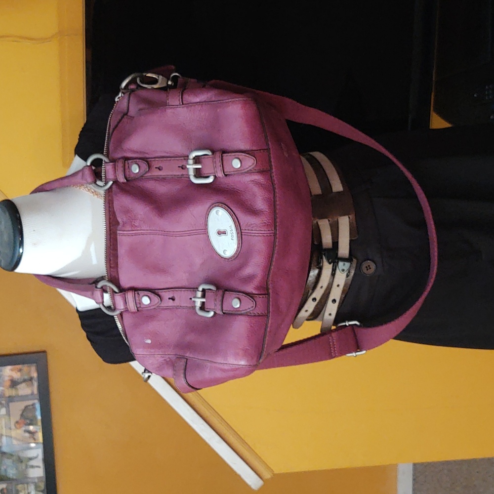Purple Fossil satchel